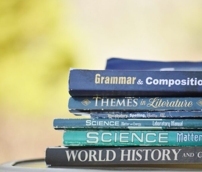 pile of assorted-title books